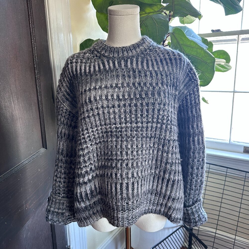 Rare Acne Studios Zora Mohair Wool Blend Knit Boxy Sweater Small - Picture 2 of 10